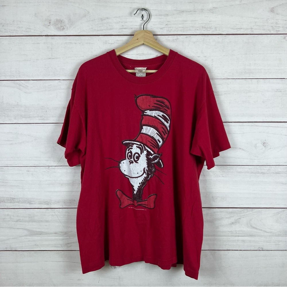 Vintage 90s Dr. Seuss Cat in the Hat T-Shirt XL
